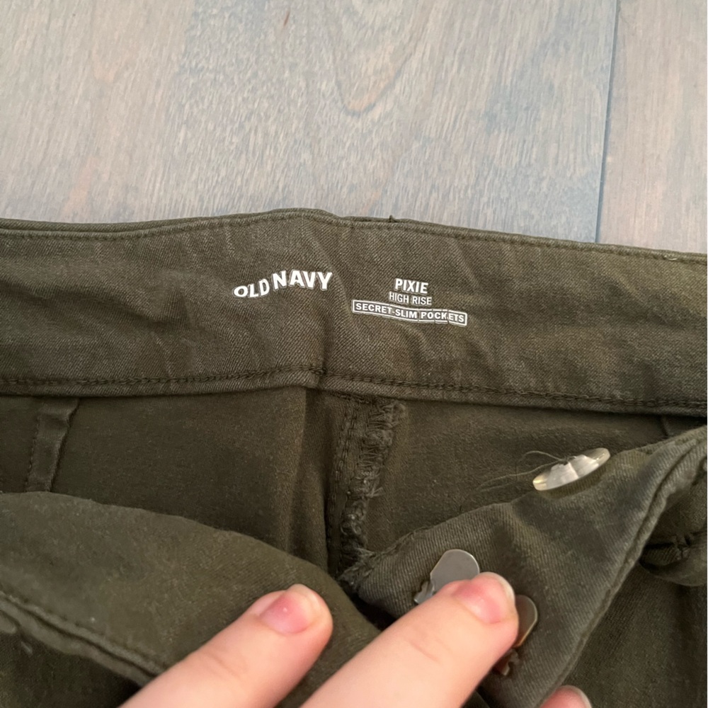 Army Green Business Pants - Picture 2 of 3